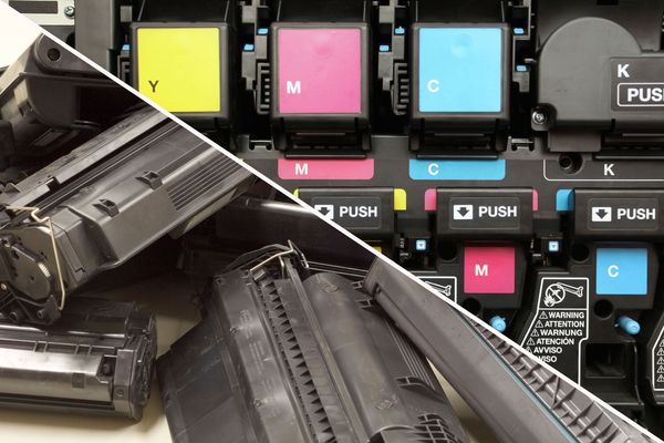 They both get your digital files onto paper, but the actual mechanics of printing with toner versus ink are vastly different.
