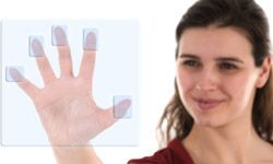 woman hand security