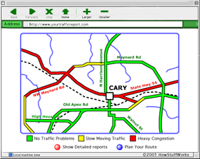 What a traffic information site might look like