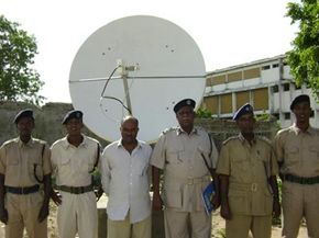 The National Central Bureau (NCB) in Mogadishu is connected to the I-24/7 network system by satellite. The system allows contact with other countries around the clock.