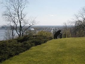© View from bluff overlooking Lansing, Iowa and the Iowa Great River Road.