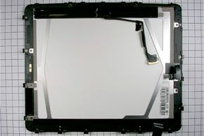 To certify the device in the United States, the Federal Communications Commission had to dissect the device and examine it. This is the back of the iPad display.