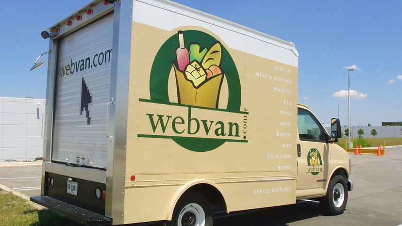 Webvan delivery truck