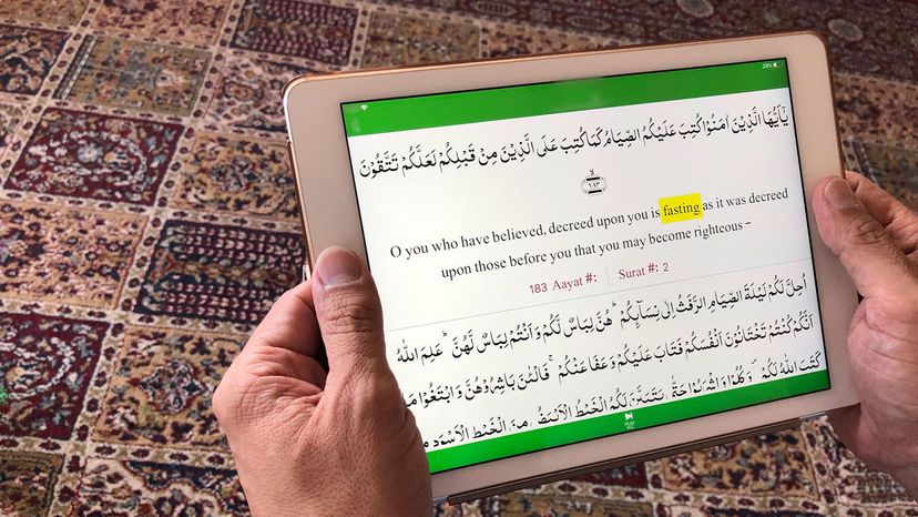 Quran on tablet