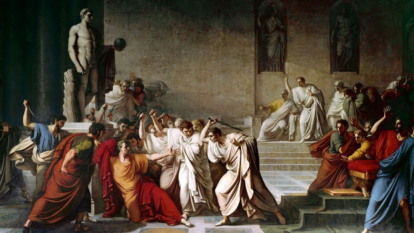 death of Julius Caesar painting