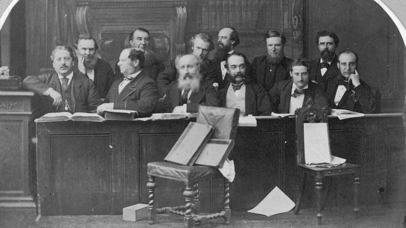 jury panel, England 1873