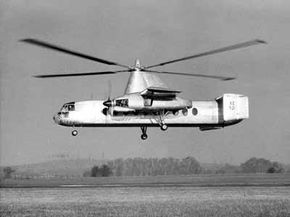 The Fairey Rotodyne used a power-driven rotor for vertical flight, propellers for forward propulsion, and an auto-rotating rotor for cruising flight.