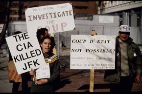 On the 30th anniversary of Kennedy's death in 1993, demonstrators demanded another investigation.