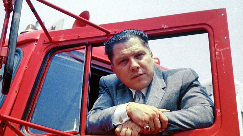 Jimmy Hoffa, red truck