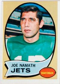 Joe Namath and the Jets                              stunned the Colts in 1972                                             with six touchdowns and                                             496 passing yards to win                                            the game. See more pictures                                            of football players.