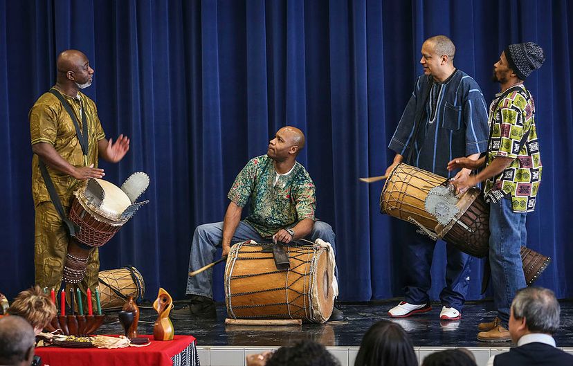 Kwanzaa drummers