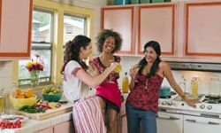 crowded kitchen