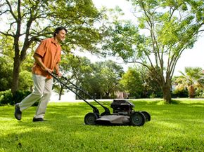 Your grass will retain more moisture if you keep your lawn mower's blades set high.