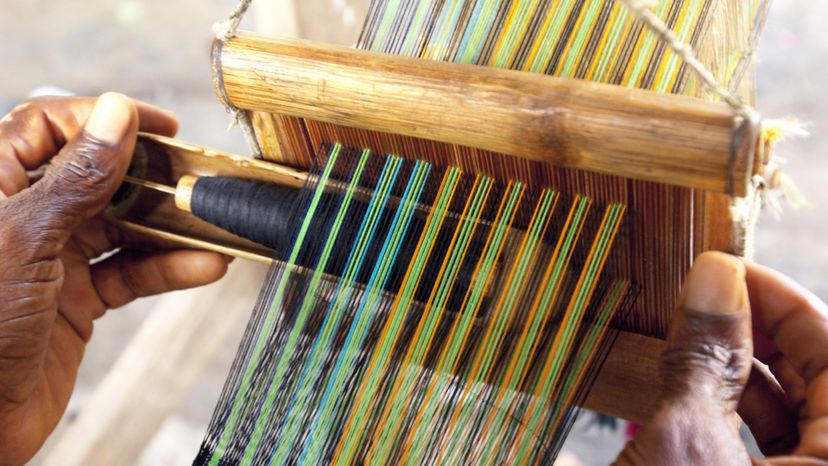 Weaving Kente Cloth in Ghana