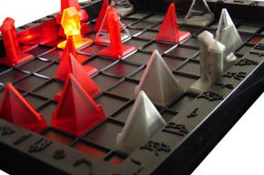 Thinking ahead is important when playing Khet.