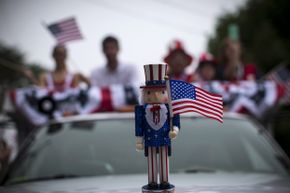 Uncle Sam icon on car