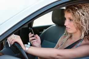 teen texting while driving