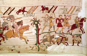 Detail from the Bayeux Tapestry, circa 1082