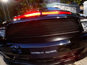 KITT at the premiere of NBC's 'Knight Rider' at the Playboy Mansion February 12, 2008, in Los Angeles, Calif. See more sports car pictures.