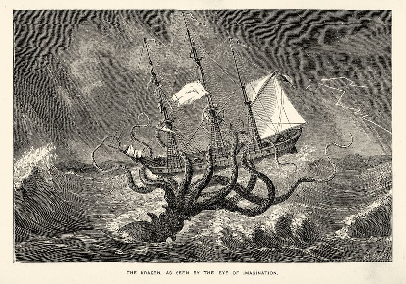 A Deep Dive on the Kraken, a Shipwrecking Sea Monster