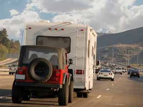 Want the jeep along for the trip? You'll need to look into all the different options for towing it.
