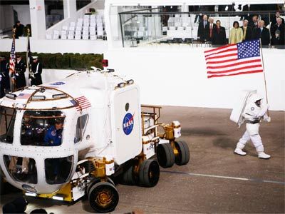 The rover in the Inaugural Parade