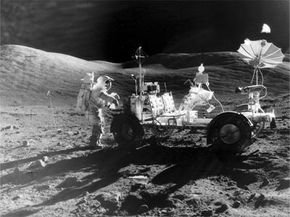 In December 1972, Apollo astronauts Eugene Cernan and Harrison Schmitt spent about 75 hours exploring the moon's Taurus-Littrow valley. The two were the last humans to walk or ride on the moon -- aided in their explorations by a lunar roving vehicle.