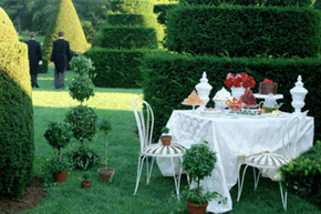 An elegant little luncheon like this will leave guests feeling charmed.