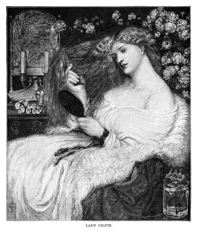 Lady Lilith - Scanned 1884 Engraving