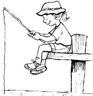 homemade fishing pole