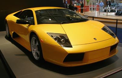 Lamborghini yellow lots of horsepower