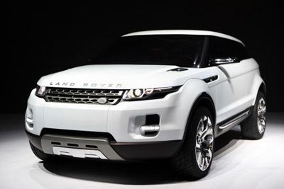 The Land Rover LRX hybrid concept vehicle is unveiled on Jan. 13, 2008, at the North American International Auto Show in Detroit, Mich.