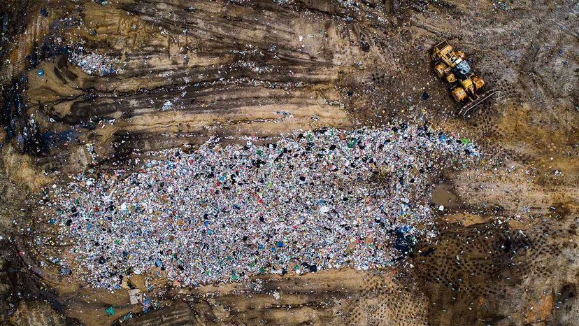 overview of a landfill