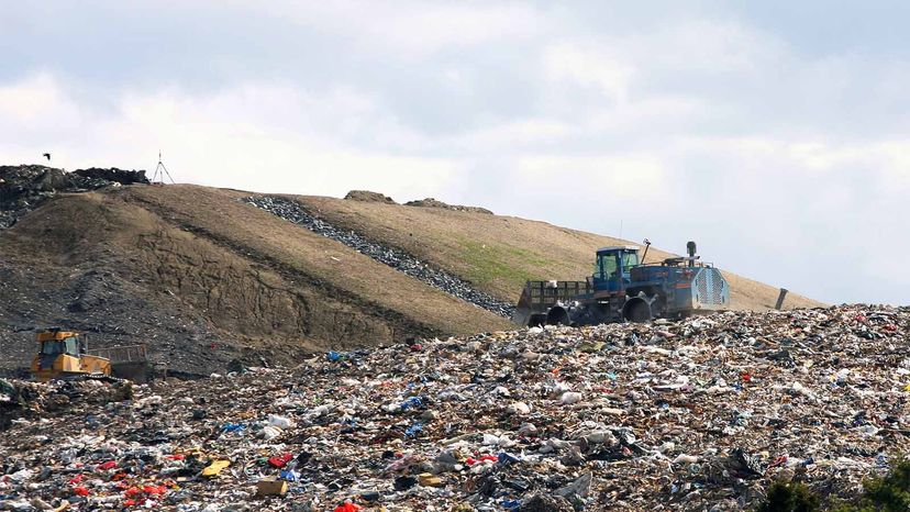 overview of a landfill