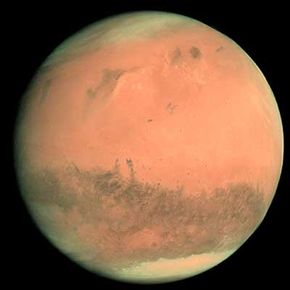 Rosetta, the European Space Agency's comet chaser, cruised by Mars and photographed the planet in 2007. See more Mars pictures.