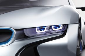 BMW's i8 hybrid sports car concept was revealed at the 2011 Frankfurt Motor Show.