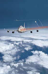 The Airborne Laser during a flight.