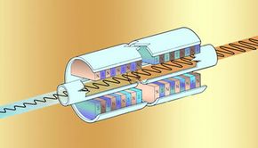 Electrons are essential in harnessing the power of a laser.