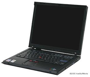 An IBM ThinkPad