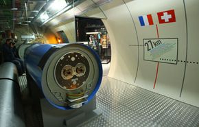 A model of the Large Hadron Collider in the CERN visitor's center in Geneva.