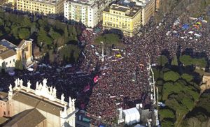 Aerial view of famous religious place.