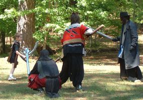 Some LARPs allow children to participate. Those that do often require signed permission slips and waivers from parents.