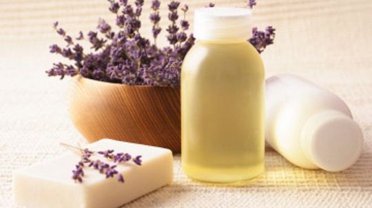 How does lavender work in skin cleansers?