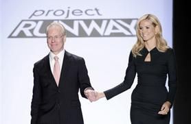 photo of Heidi Klum on the Project Runway runway