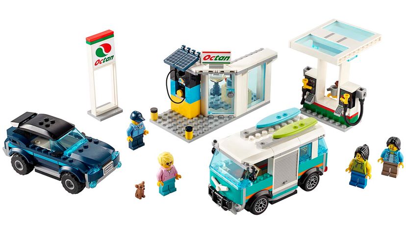 estación de servicio LEGO