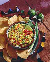 Corn and Tomatillo Salsa