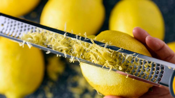zesting lemon