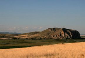 Beaverhead Rock near Dillon, Mont., the home of the Shoshone Indians