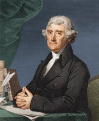 托马斯·杰斐逊（Thomas Jefferson）是刘易斯和克拉克探险队背后的大脑。“border=