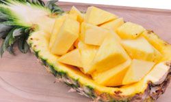 chunks of fresh pineapple